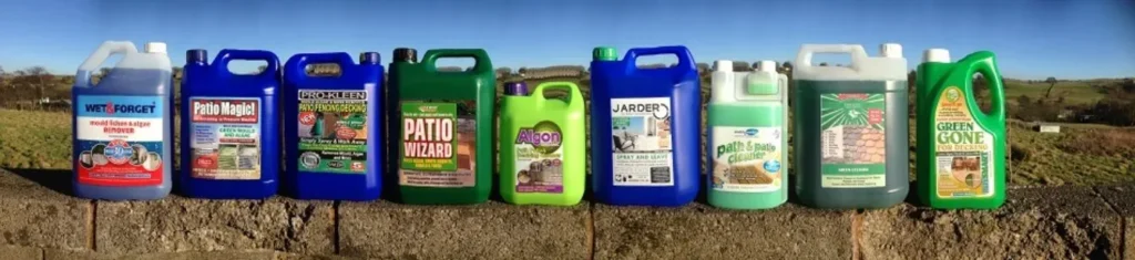 A range of Greenclean.co.uk cleaning products available to buy on the paving.org website